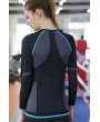 Black Athletic Cool Dry Compression Long Sleeve Sports T Shirt