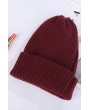 Knit Fold Over Beanie Hat
