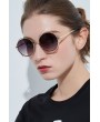 Purple Metal Double Rim Anti Uv Sunglasses