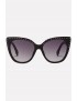 Black Studded Tinted Lens Cat Eye Sunglasses