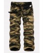 Men Camouflage Pocket Casual Thicken Cargo Pants