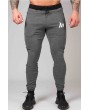 Men Printed Zipper Pocket Drawstring Waist Sports Sweat Pants
